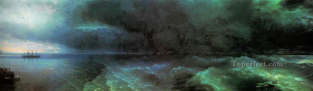 Ivan Aivazovsky from the calm to hurricane Seascape Oil Paintings